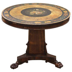 A Regency Rosewood Centre Table with Slate Top.