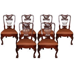 A set of Six Irish Dining Chairs.