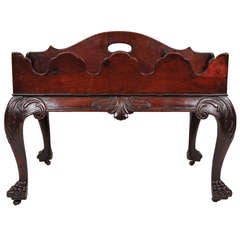 An Important Irish 18th Century Mahogany Decanter Stand.