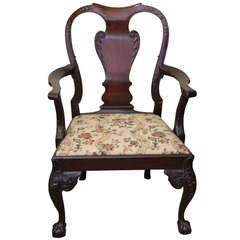 An Irish Georgian Armchair. Circa 1760. An Irish Georgian Armchair. Circa 1760.
