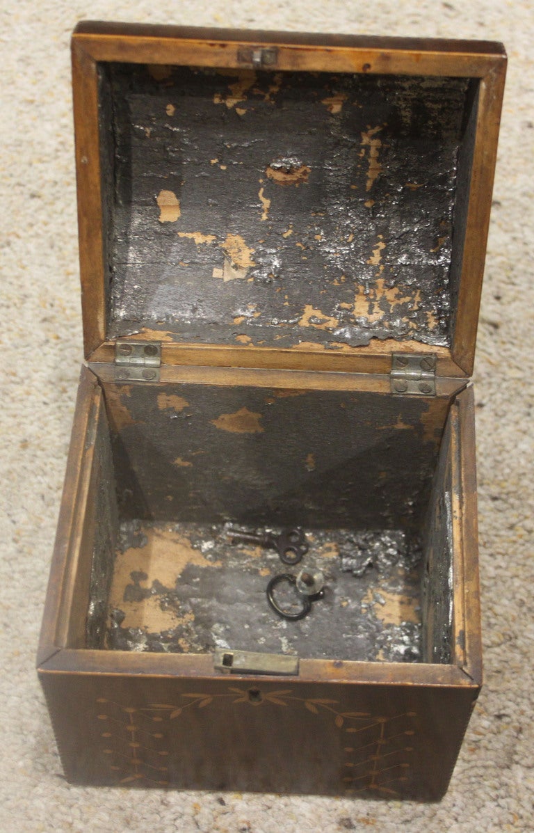 18th Century and Earlier A Superb Tea Caddy.