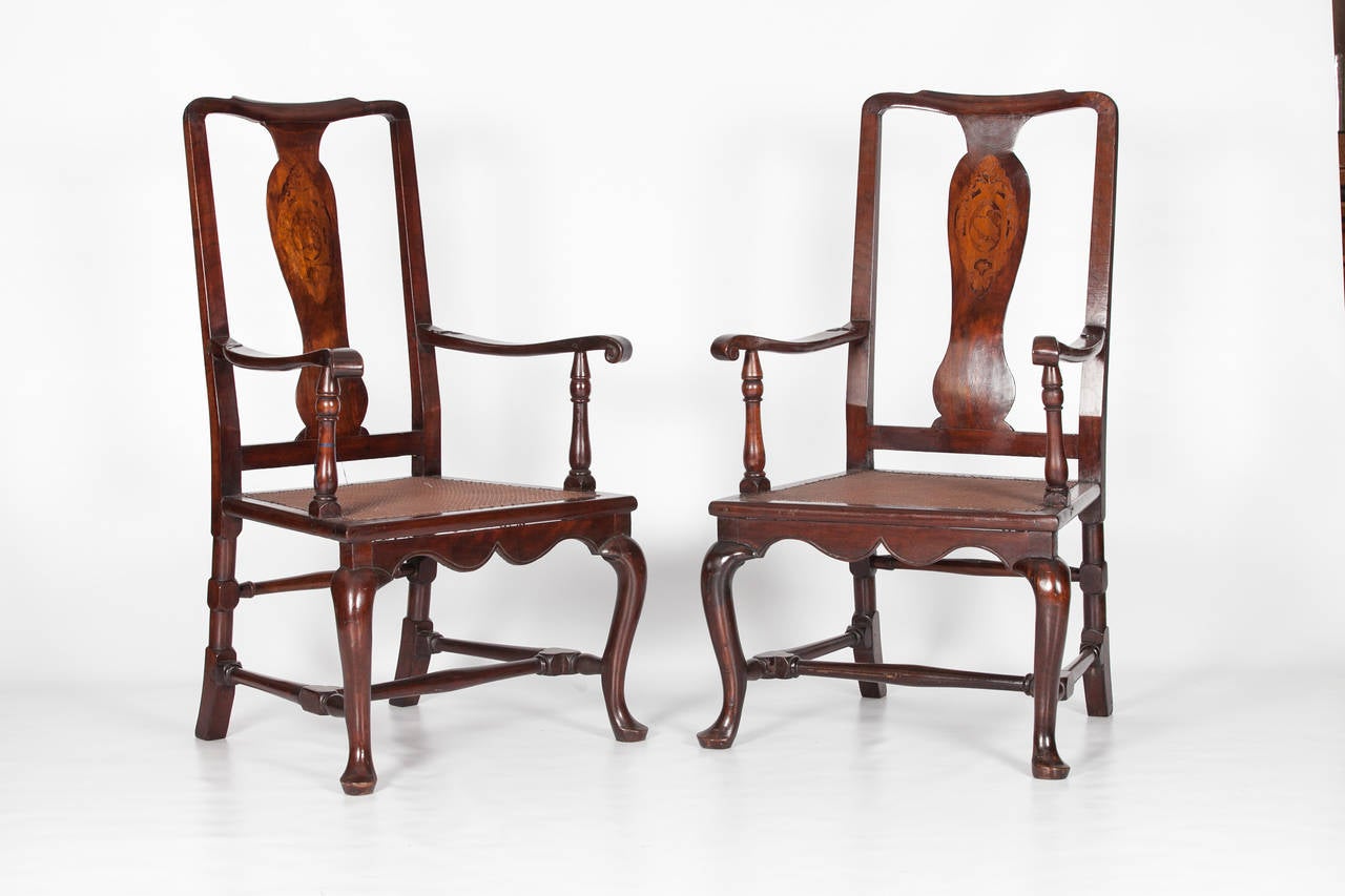A Rare Pair of Irish Armchairs by John Kirkhoffer of Dublin