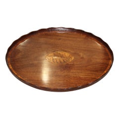 A Georgian Mahogany Oval Tray