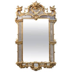 An 18th Century Gilt Overmantle Mirror