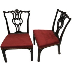 A Pair of Chinese Chippendale Chairs