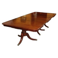 A Regency Mahogany Dining Table. A Regency Mahogany Dining Table.