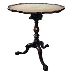 Antique Original period pie-crust tripod table 