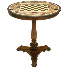George IV Rosewood And Marble-topped Occasional Table