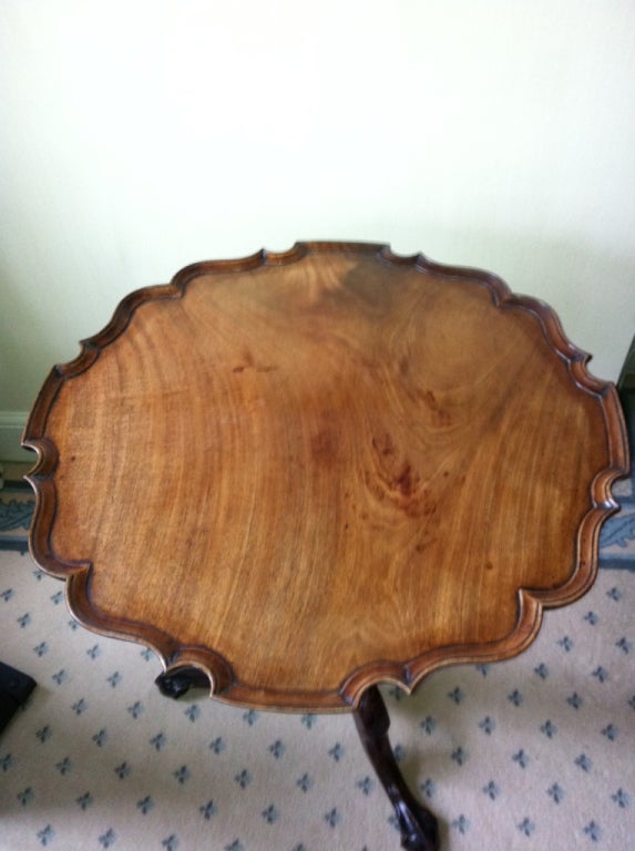 Original period pie-crust tripod table.