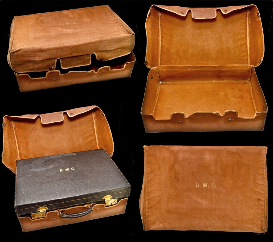 20th Century Extensive Tortoise Shell & Sterling Silver Vanity in Travel Case For Sale