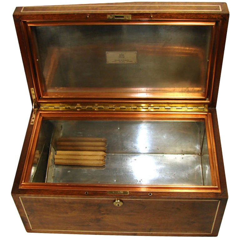 Sold at Auction: Louis Vuitton, Louis Vuitton LV Inlaid Mahogany Cigar Box  Humidor