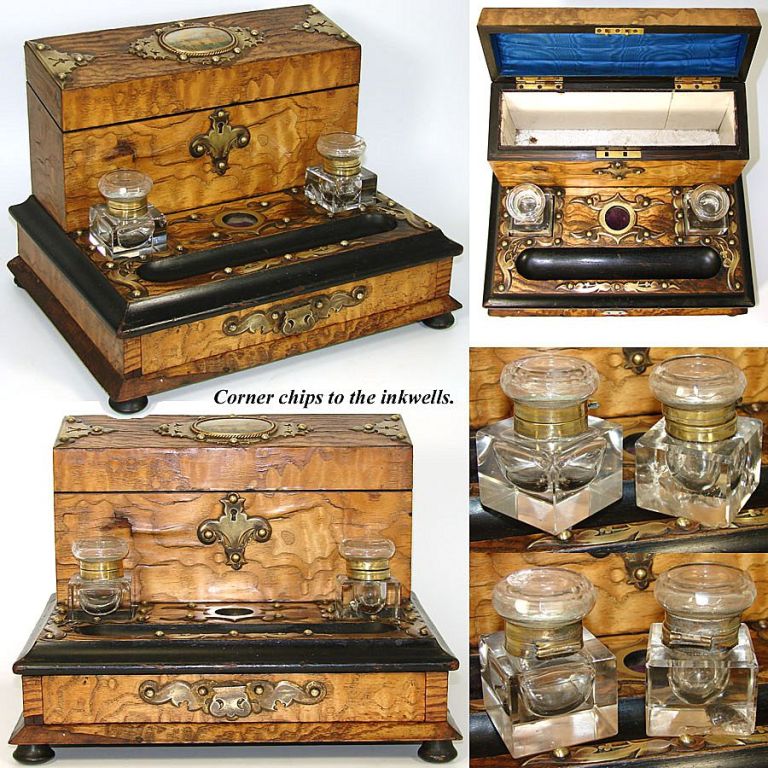 Antique French Grand Tour Writer's Box or Ecritoire, 1855 Expo 1