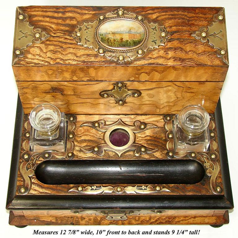 Antique French Grand Tour Writer's Box or Ecritoire, 1855 Expo 5