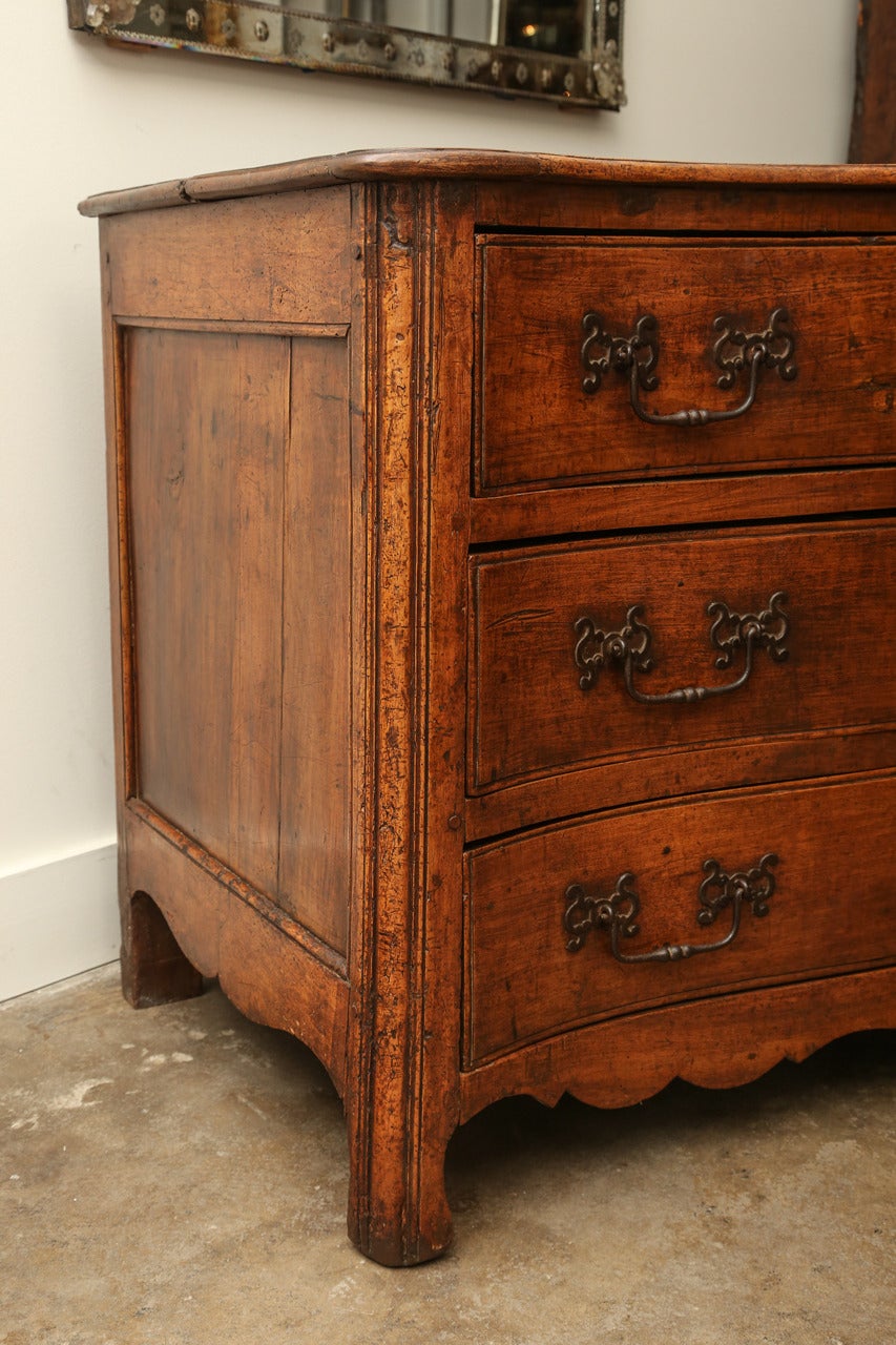 Hand-Carved 18th Century Louis XIV Walnut Commode