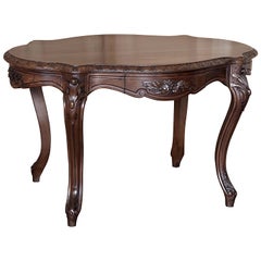 Antique Regence Walnut Center Table