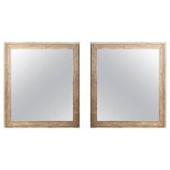 18th Century Pair of Reeded Mirrors