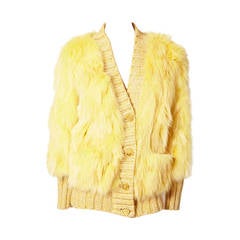 Missoni Dyed Siver Fox Saga Furs Cardigan