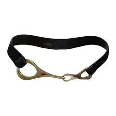 Gucci by Tom Ford Giant Gold Pony Skin Belt