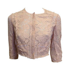 Nina Ricci Peach Lace Jacket 9