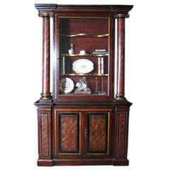 CLOSING SALE LAST THREE DAYS Bookcase 19th Century Painted Italian Cabinet