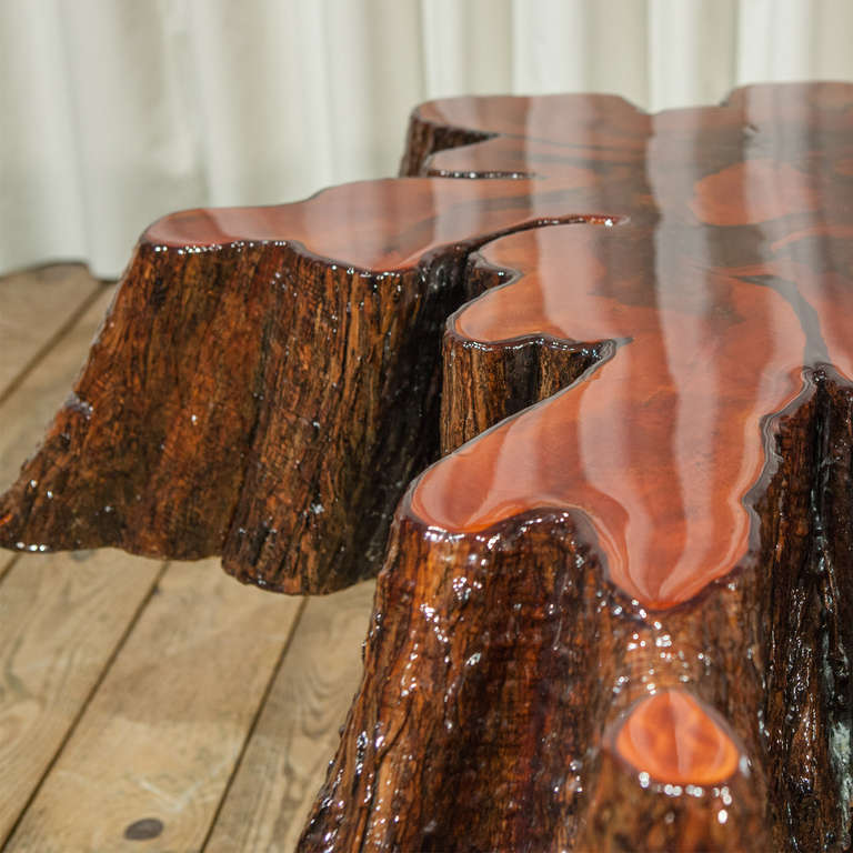 A Lacquered Cypress Root Coffee Table 1