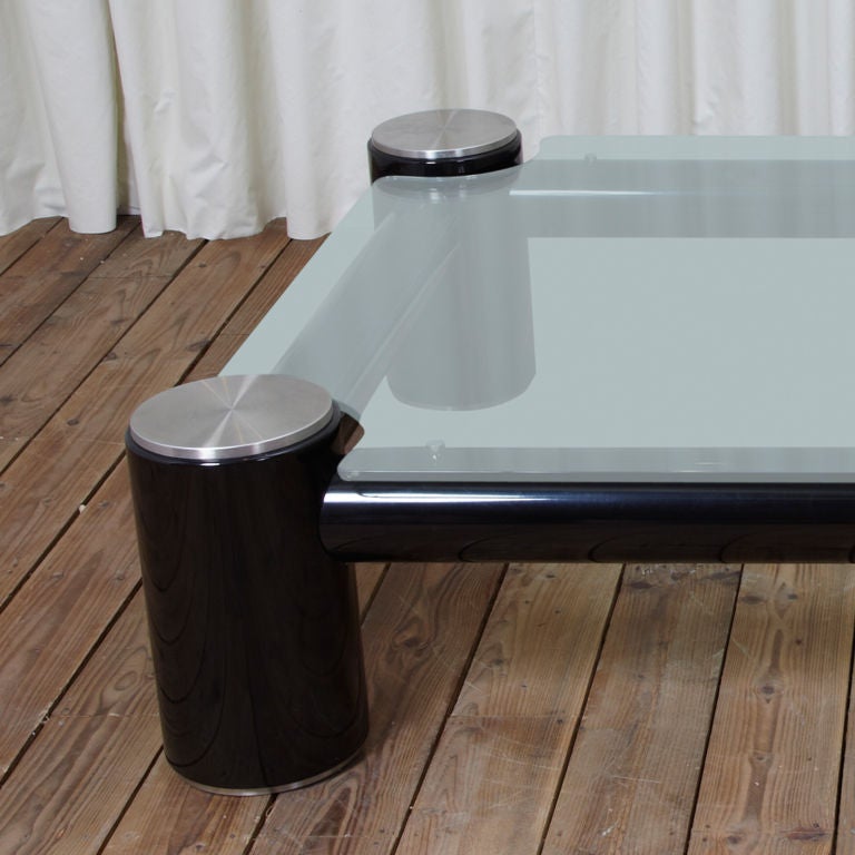 American Chic Oversized Coffee Table, after Karl Springer