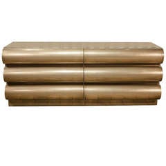 Vintage A Bronze High Gloss Curved Cabinet