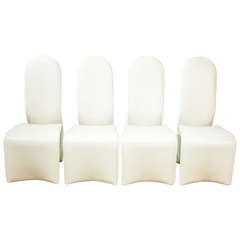 Set of Four Unusual Dining Chairs