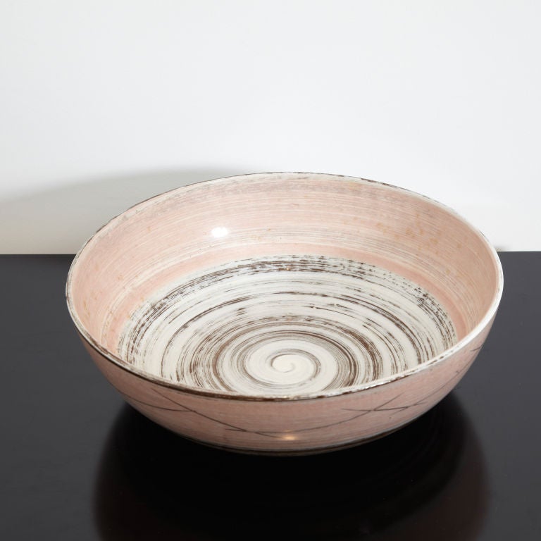 50's Hand Painted Bowl