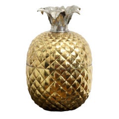 Huge Brass Pineapple Ice Bucket