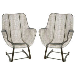 Pair of Sculptura Chairs by Woodward