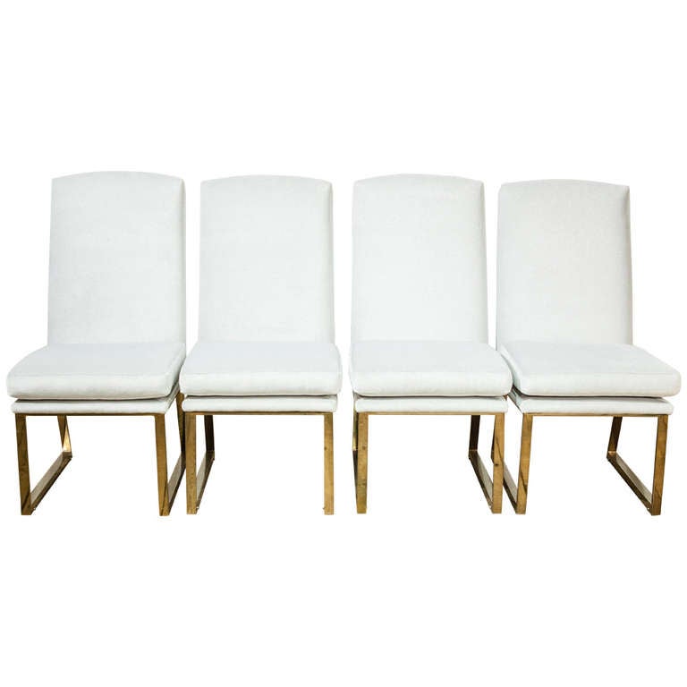 A Set of Four Dining Chairs by Thayer Coggin for Milo Baughman