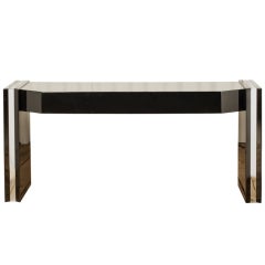 Stunning High Gloss Sculptural Console Table