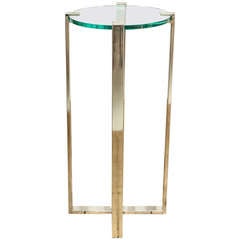 Used Chrome and Glass Tall Boy