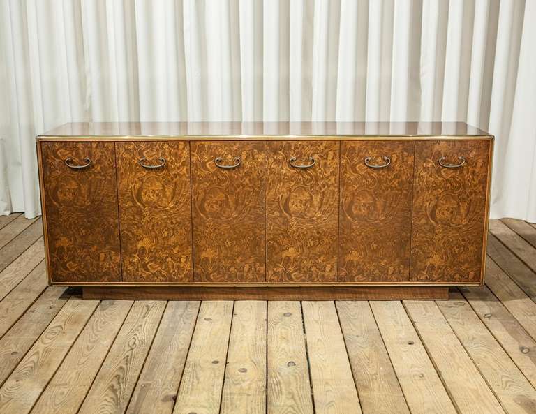 1970s Burlwood Cabinet by Baker