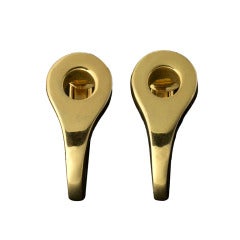 Pair of 1978 Givenchy Architectural Earrings