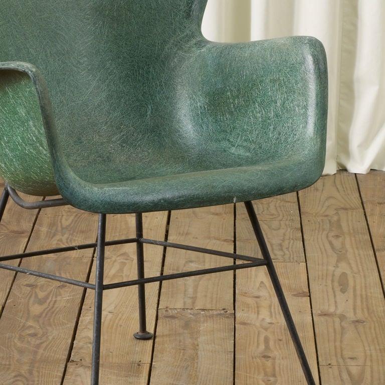 1950's prototype shell chair by Lawrence Peabody for Selig of Leominster (mass) Ca 1955