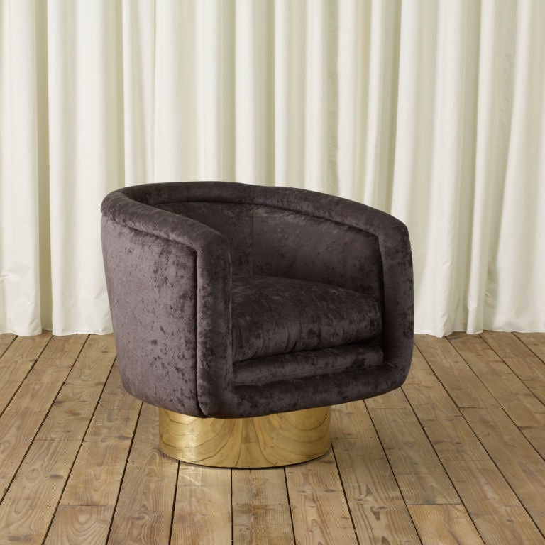 American Pair of Fab 60's Swivel Tub Chairs By Leon Rosen for Pace
