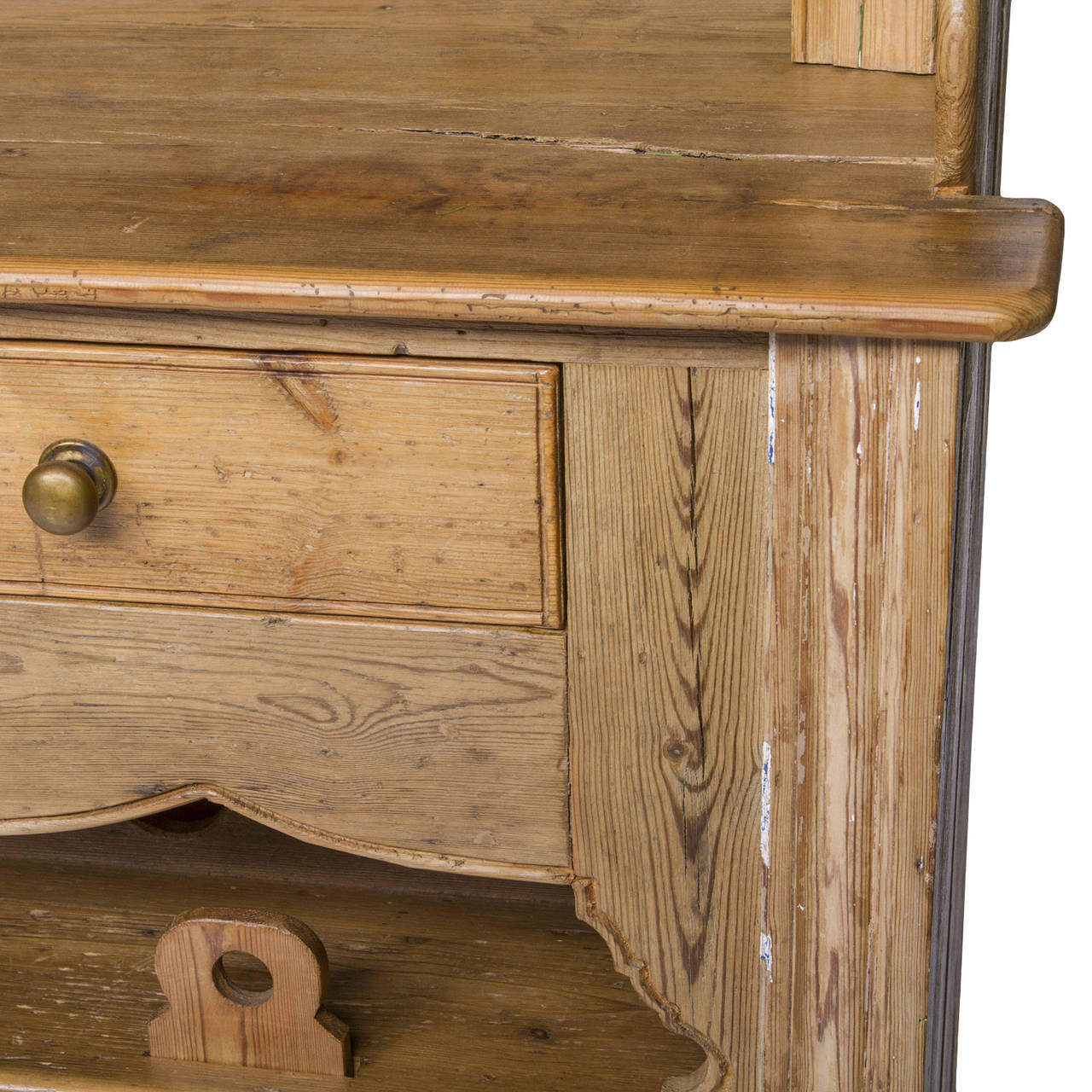 English Pine Country Dresser with Chicken Coop 1