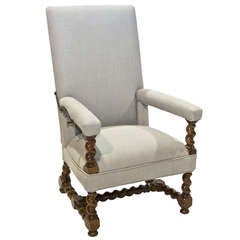 18th Century Louis XIV  Armchair with Reclining Back
