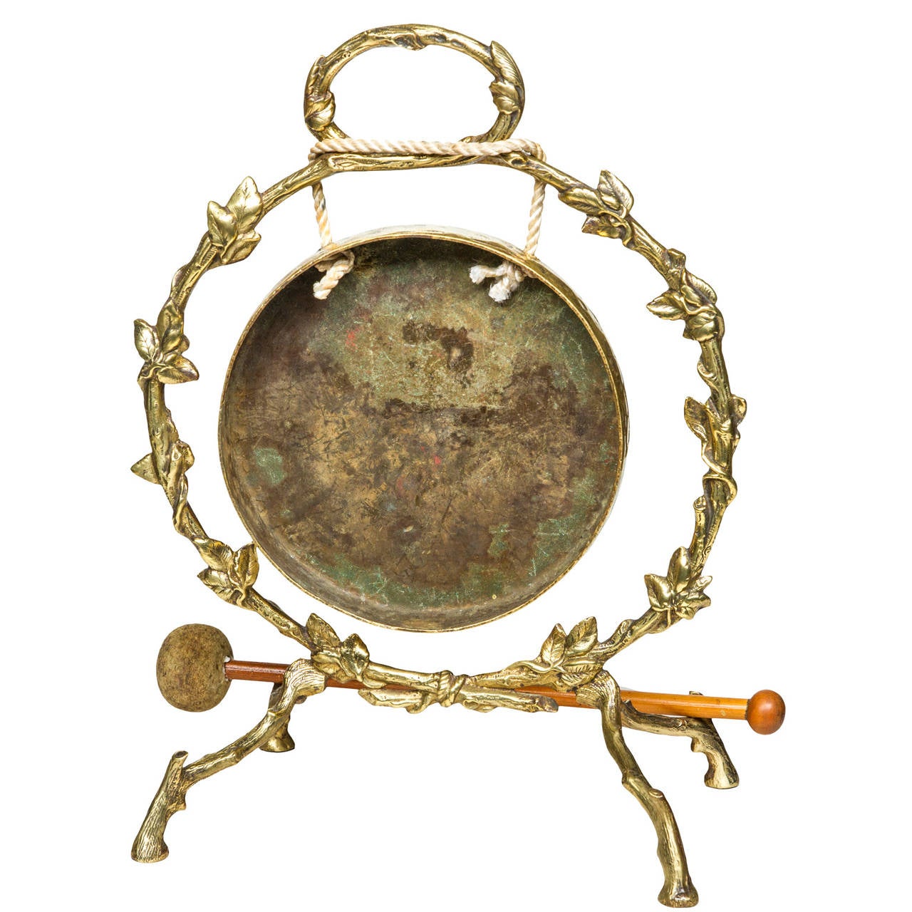 British 19th Century Burmese Bronze Table Gong