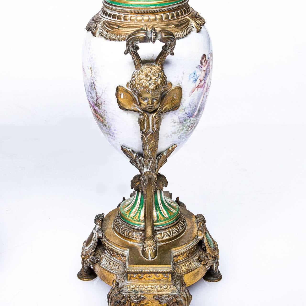 19th Century Louis XV Three Piece Clock Set 4