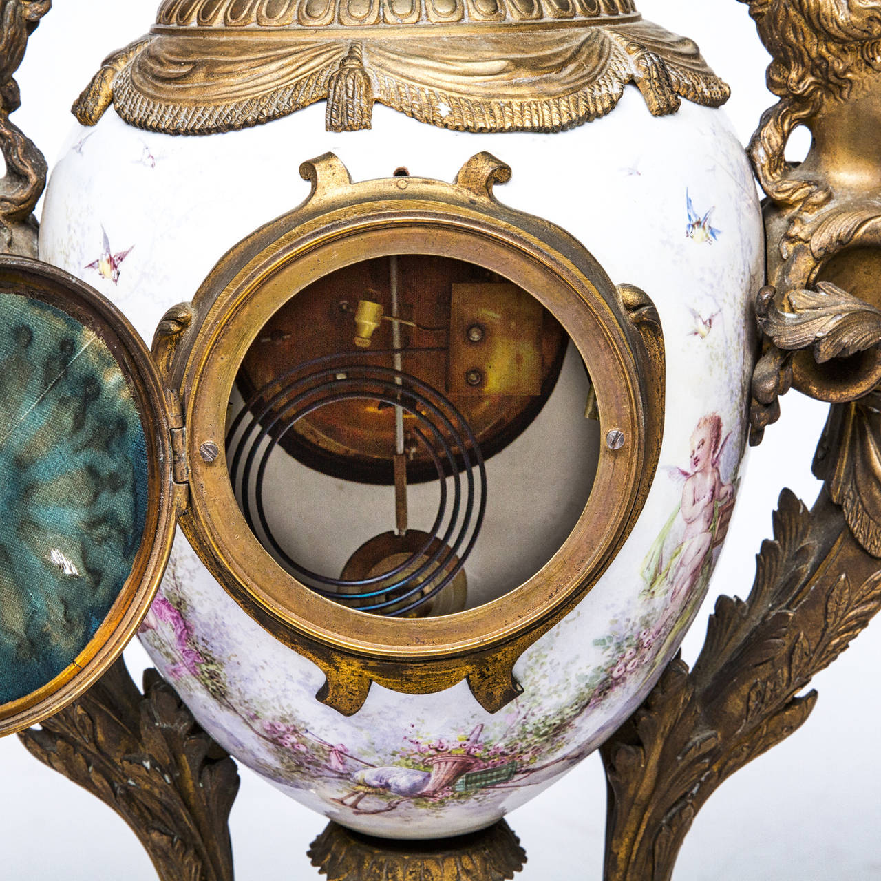 19th Century Louis XV Three Piece Clock Set 6