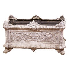 A Fine Iron Planter with Painted Finish