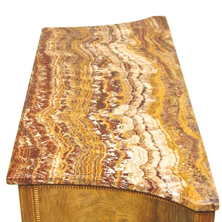 19th Century French Style Marble top Credenza Cabinet