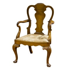 Early 19th Century Solid Yew Wood Childs Chair
