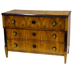 19th Century Biedermeier Walnut Commode
