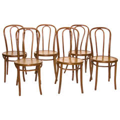 Set of 6 Bistro Chairs From Bentwood