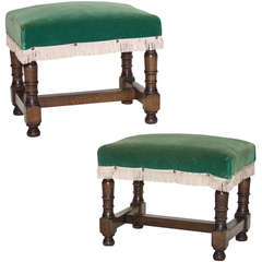 Pair of English Footstools