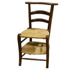 A Unique Country French Chair/Prie-dieu